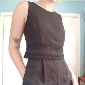 Donna Morgan Black Crop Top Jumpsuit size 4